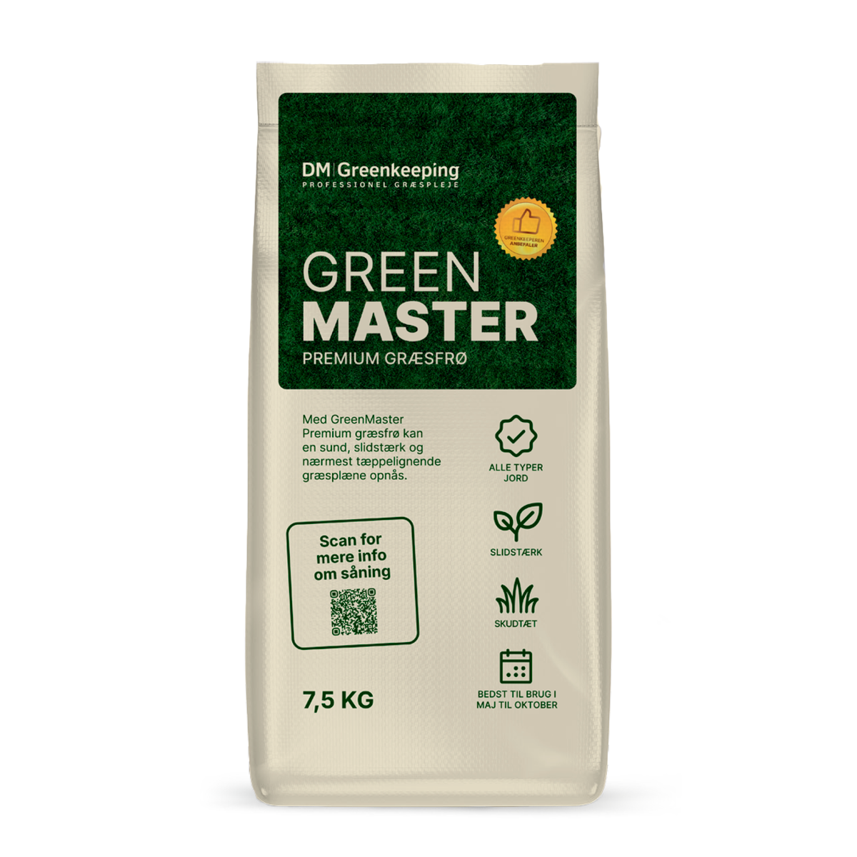 GreenMaster Premium Græsfrø DK - 7,5 kg.
